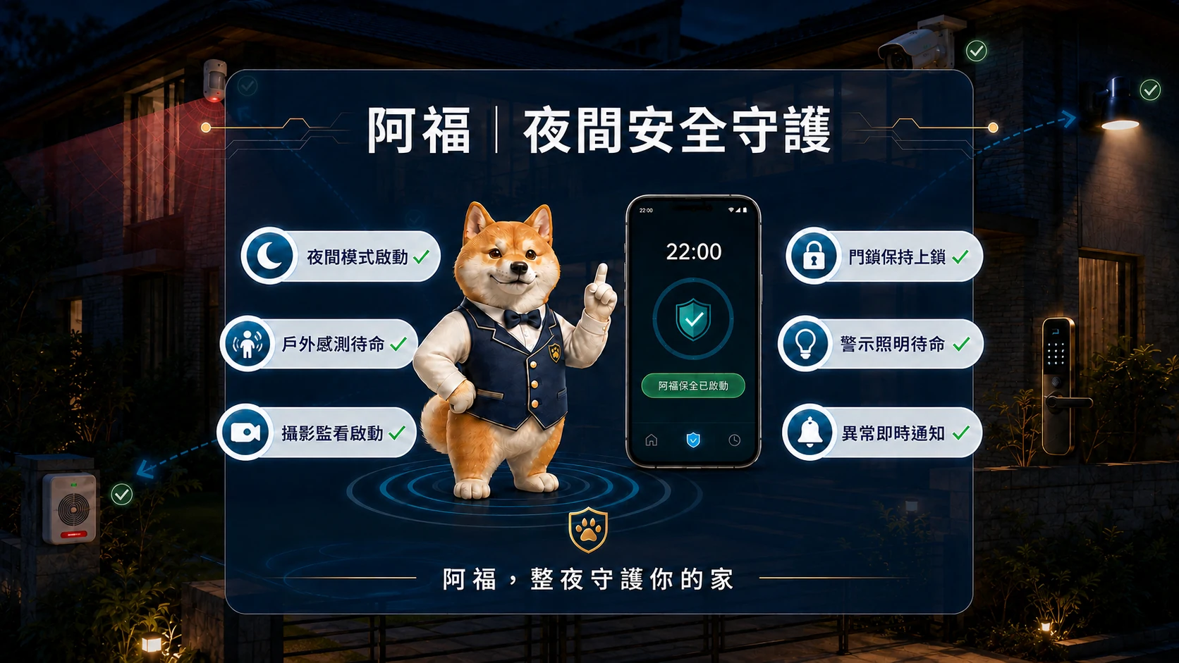 A-FU late-night security scene